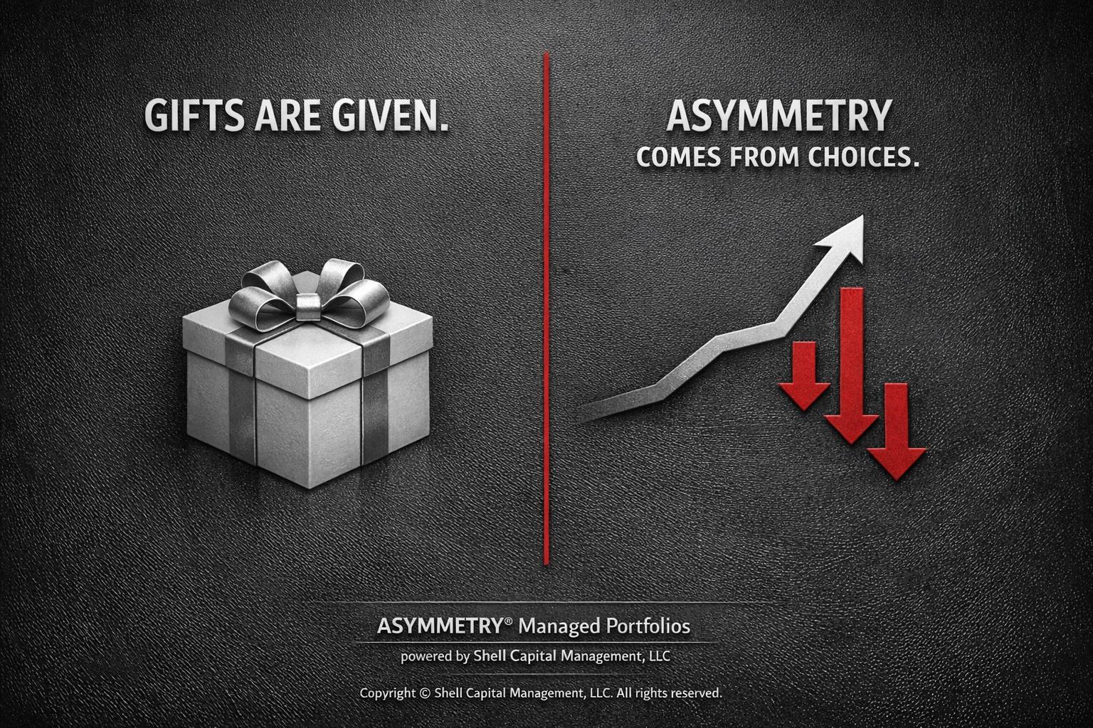 Gifts are given. Asymmetry comes from choices.